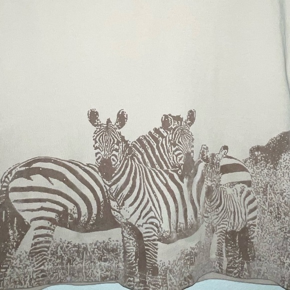 Gap Velvet Burnout Zebra Safari Tank Size XL - Picture 2 of 7